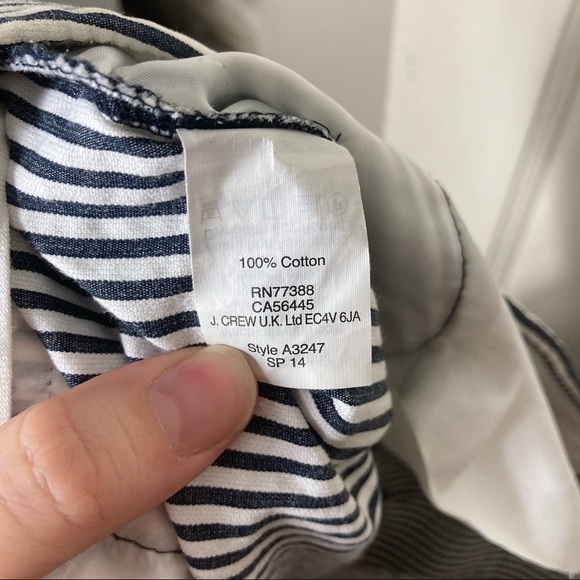 J. Crew campbell seersucker striped crop pants women's 12 - Picture 9 of 9